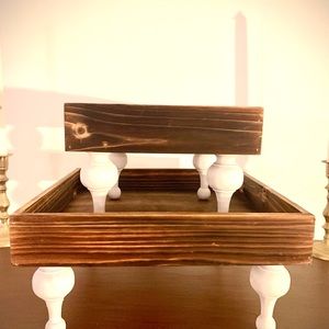 Farmhouse riser. Two piece tray.
